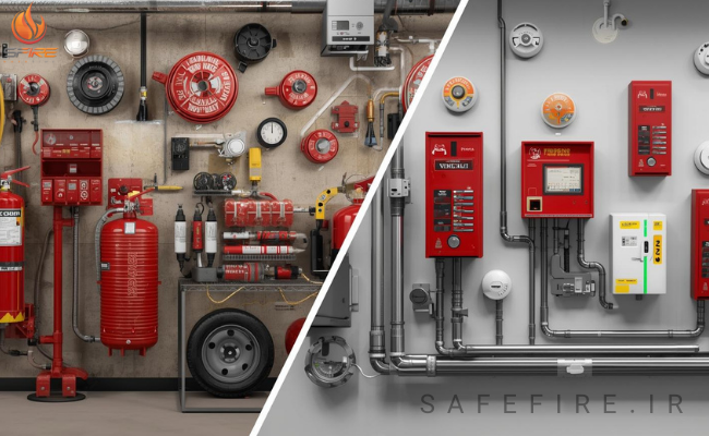 تفاوت سیستم اعلام حریق و سیستم اطفاء حریق چیست؟